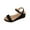 Black, variant on Sandals for Women Wedge Open Toe Summer Daily Shoes Fashion Casual Spring Summer Solid Color Round Toe Open Toe One-Line Buckle Thick Bottom Wedge Sandals