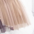 thumbnail image 4 of Ygbgbb Women's 2026 Tulle Maxi Skirt High Waisted Pleated Long Skirt Lightweight Spring Summer Casual Skirt Flowy A-Line Skirt Trendy Mesh Skirt Khaki Free Size, 4 of 6
