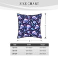 thumbnail image 2 of KLL Blue Skull Crystal Decorative Throw Pillow Covers Velvet Soft for Couch Sofa Bedroom Living Room Outdoor (No pillow core)- 18"x18", 2 of 5