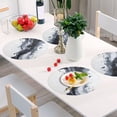 thumbnail image 6 of Ryvnso Splash Art Pattern Round Plate Mats Dining Table Placemat Set of 4 for Holiday Decoration, 6 of 7