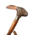 thumbnail image 3 of Antique Vintage Rabbit Brass Handle stick wood walking stick Victorian Wooden Walking Stick Cane, 3 of 3