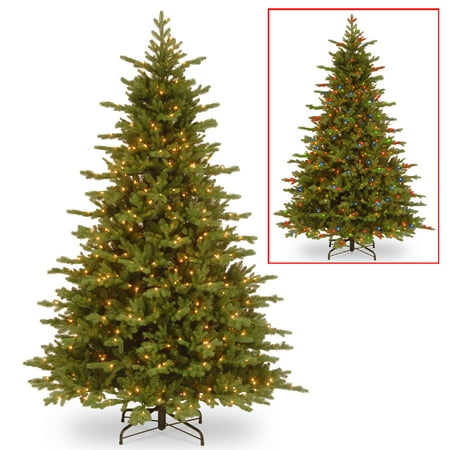7.5’ Pre-Lit Vienna Green Fir Artificial Christmas Tree – Dual Color LED