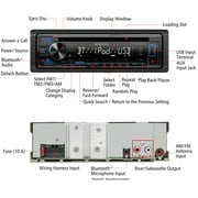 KENWOOD KDC-BT370U CD Car Stereo Receiver with Bluetooth, AM/FM Radio, Front High Power USB