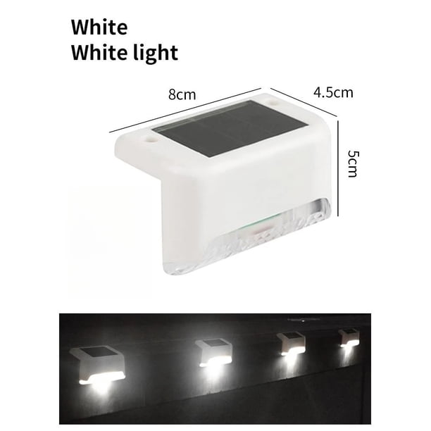 Luces solares para cubierta, 1-6 paquetes de luces de paso para exteriores, lámpara Solar Led impermeable para escaleras, barandilla, valla, patio y camino