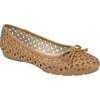 Women's Rialto Garry Ballet Flat Walnut Polyurethane 6 M