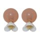 thumbnail image 2 of Aguja de Plata Flor Redonda Pendientes de Resina Pendientes Coreano Dulce Diseño Femenino Versátil, 2 of 7