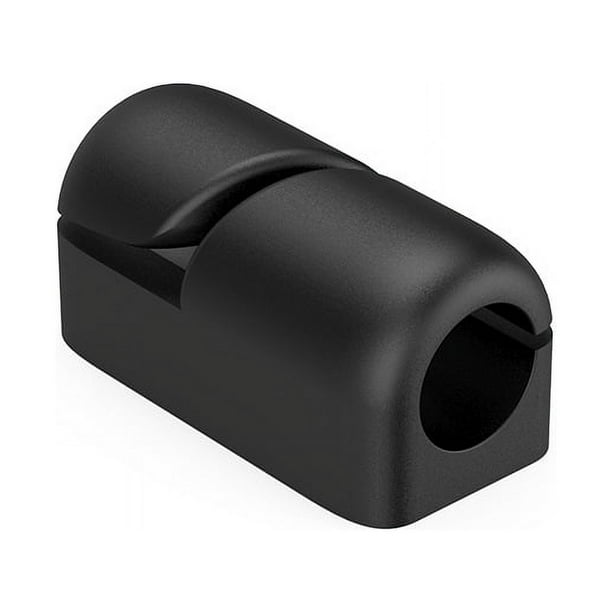Clips de cable autoadhesivos negros de 20 piezas, juego de organizador de cables multiusos para escritorio, soporte organizador de gestión de cables