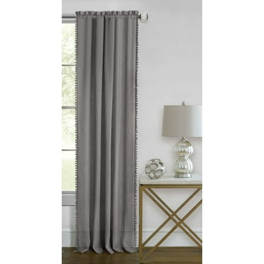 Traditional Elegance Olivia Rod Pocket Window Curtain Panel - 52x84 - Grey