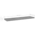 thumbnail image 5 of vidaXL Bookshelf Boards 4 pcs Concrete Gray 15.7"x3.9"x0.6" Chipboard, 5 of 5