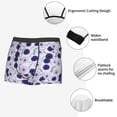 thumbnail image 3 of Yiaed Daisies Flowers Print Men's Soft Cotton Boxer Shorts Breathable Boxers Underwear Moisture-Wicking Underwear Stretch Boxer Briefs for Man-Large, 3 of 5
