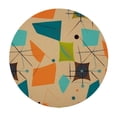 thumbnail image 2 of JEUXUS  Mid Century Modern Atomic Retro Tablecloth Round Table Cloths Washable Holiday Table Cover Decorative for Kitchen Dinner Party, 2 of 7