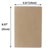 thumbnail image 4 of zmybcpack Paquete de 12 cuadernos de diario con cubierta marrón kraft, cuadernos forrados para viajeros, estudiantes, oficina, cuadernos de notas, planificador, tamaño A5, 8,26 x 5,5, 60 páginas a ray, 4 of 5
