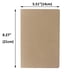 thumbnail image 4 of zmybcpack Paquete de 12 cuadernos de diario con cubierta marrón kraft, cuadernos forrados para viajeros, estudiantes, oficina, cuadernos de notas, planificador, tamaño A5, 8,26 x 5,5, 60 páginas a ray, 4 of 5