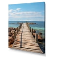 thumbnail image 2 of Designart "Rustic Beauty of Piers and Docks II" Nautical & Beach Canvas Wall Art, 2 of 5