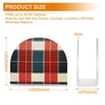 thumbnail image 4 of Yayeee Napkin Holder for Table Kitchen Paper Tissue Organization, Vibrant Red Tartan Pattern, 4 of 8