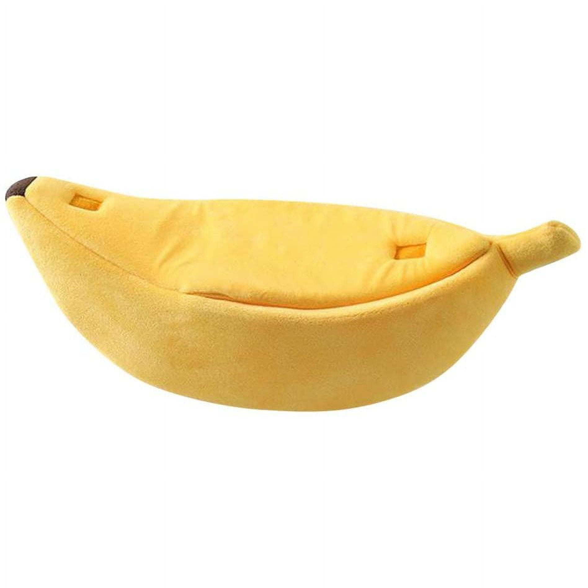 Creative Banana Shape Dog Cave, Warm Cat Cave, Dog Bed, Cat Basket, Dog Basket, Insulation Dog Blanket For Indoor Outdoor Winter Festival, House Nest, Yellow