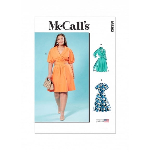 McCalls Sewing Pattern 8362 Women W2 (20W-22W-24W-26W-28W)