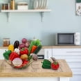 thumbnail image 2 of Simulation Vegetables Realistic Fake Garlic Cucumber Pepper Carrot Corn Onion Eggplant Tomato Potato Mushroom Bitter Melon Kitchen Home Artificial Décor 15pcs, 2 of 3