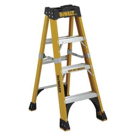 Dewalt 4-foot Fiberglass Stepladder, 375-pound Load Capacity, Type Iaa, Dxl3410-04