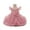 Pink, variant on Toddler Girls Party Dress with Ruffled Sleeves Flora Formal Princess Gown for Birthday Wedding