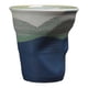 thumbnail image 2 of Taza de café de cerámica moderna, taza de porcelana plisada para el hogar, vajilla para bebidas calientes y frías Azul, 2 of 8