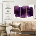 thumbnail image 5 of Elephant Stock Free Form Purple On White Wall Art - Horizontal Multi Panel Canvas - Living Room Wall Decor - Abstract Multi Panel - Purple And White Decor By Hannah Carlson - 38" x 24", 5 of 8