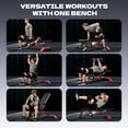 thumbnail image 3 of Heavy Duty Adjustable Weight Bench 2000 LBS, Commercial Home Gym Bench for Full Body Workout with Decline/Incline/Flat Positions, Extra Wide & Stable, 3 of 8