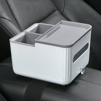 Car Armrest Box Water Cup Tissue Box Bag Storage Box, Environmentally Friendly Materials, Strong Load-Bearing Plastic Bracket, Easy Storage for Tidy Space, Space-Saving Zoned Storage, Wear-Resistant