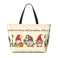 thumbnail image 2 of Naloa Autumn Gnomes1 Large Capacity Beach Bag, Waterproof Sandproof Beach Swim Pool Bag Tote Bag for Women, 2 of 7