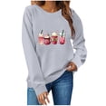 thumbnail image 3 of guisaled Couples Sweatshirts Matching Girlfriend Boyfriend Cute Valentines Day s Couple Anniversary Comfort Crewneck Sweatshirt, 3 of 5