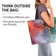 thumbnail image 2 of Fotbe Colorful Abstract Waves Bolsa Tote Estética de Lona con Estampado para Mujer - Bolsa Reutilizable de Hombro Casual para Vacaciones, Compras, Trabajo y Gimnasio, 2 of 8