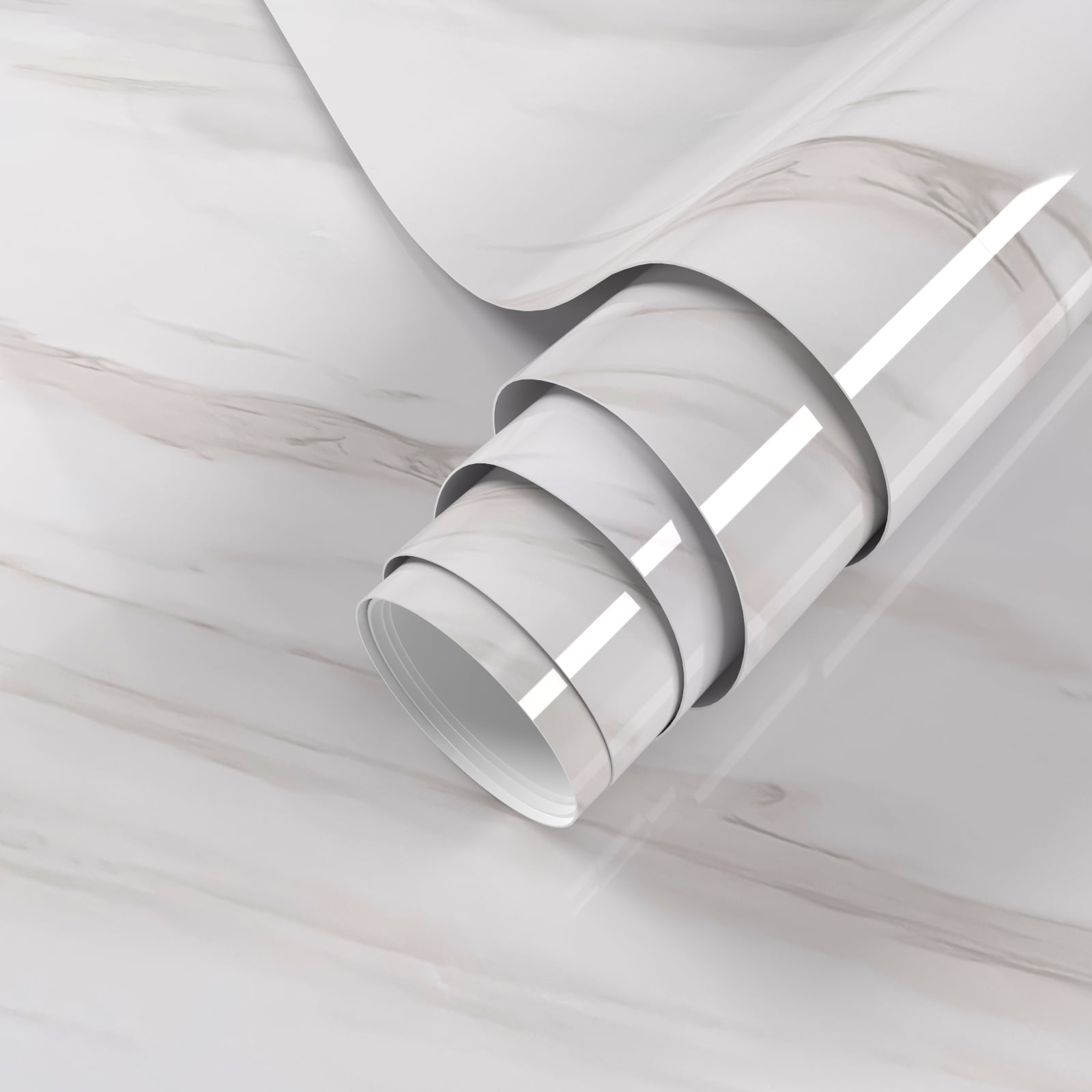 VIOPVERY White Marble Contact Paper 15.7"x393" Marble Wallpaper Peel