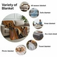 thumbnail image 6 of Flannel Fleece Throw Blanket African Black Woman Ethnic Clothing Lightweight Soft Plush Blankets,Retro Back Cozy Warm Throw Blanket for Couch Sofa Bed Car Office All Season Use 40x60in, 6 of 9