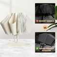 thumbnail image 4 of Ring Buckle Umbrella, 2025 Upgrade Windproof Reverse Folding Umbrella with Reflective Safety Strip Carabiner Handle, Portable Reverse Folding Automatic Umbrella with 10 Ribs for Sturdy Windproof, 4 of 8