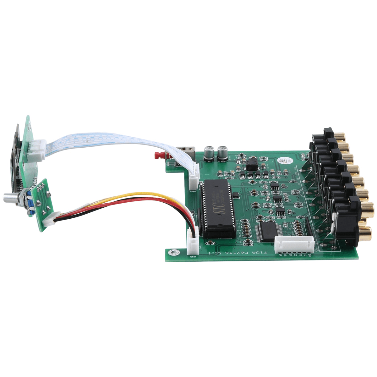 DLHiFi F11 M62446 Preamp 5.1 6 Channel Fully Independence Remote Control OLED Display for HiFi Amplifier