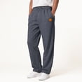 thumbnail image 2 of Ccpelsie Men's Spring Sweatpants Open Bottom Baggy Sweat Pants for Mens Straight Leg Gym Cargo Sweats Lounge Pants with Pockets(Dark Gray,L), 2 of 5