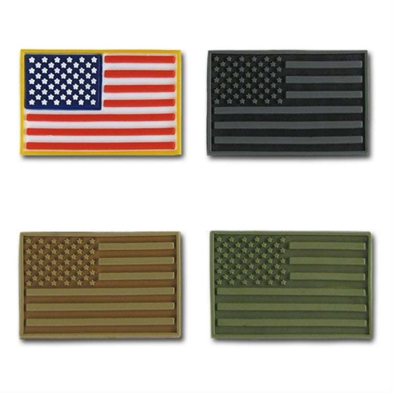 Black USA Flag Embroidered Iron Sew On American Patch America T Shirt Bag Badge - Foto 6