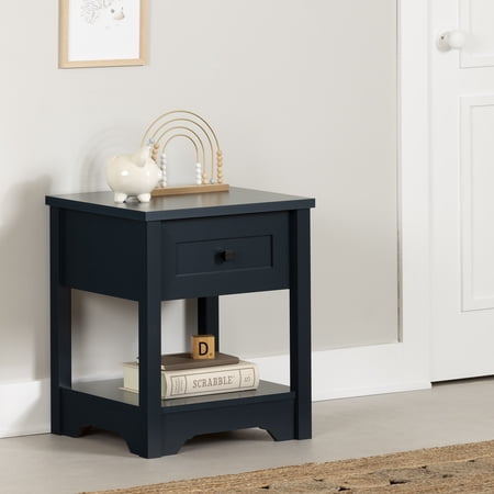 South Shore Hazen  Farmhouse Nightstand  Blue
