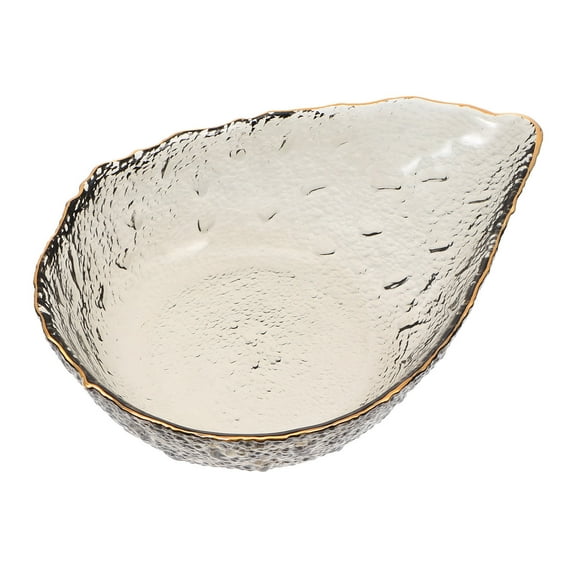 Soimiss 1Pc Light Grey Glass Mixing Bowl Large Capacity for Vegetable Storage