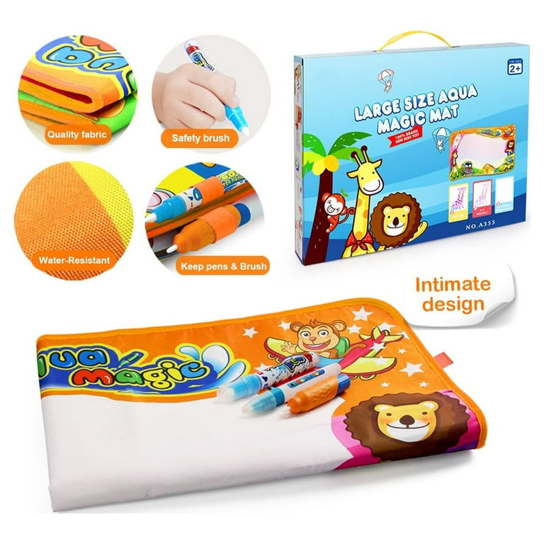 No-Ink Mess-Free Water Doodle Drawing Mat - Educational Toys for