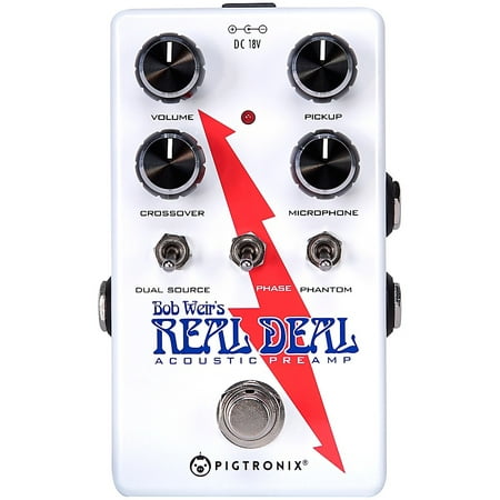 Pigtronix Bob Weir's Real Deal Acoustic Guitar Preamp (Best Acoustic Guitar Preamp Pedal)