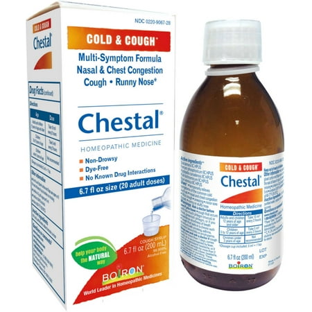 Boiron Chestal Adult Cold & Cough Syrup 6.70 oz (Pack of (Best Cough Syrup For Adults)