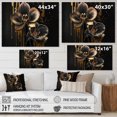 thumbnail image 4 of Designart Black And Gold Orchid I Canvas Wall Art, 4 of 5