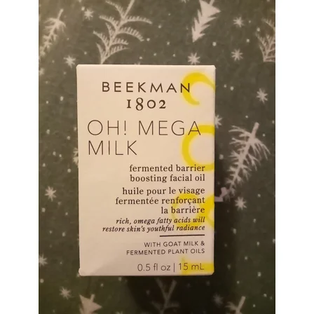 Beekman 1802 Oh Mega Milk Facial Oil - Hydrating Vitamin C & Niacinamide Serum 1 oz