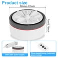 thumbnail image 4 of Portable Mini Washing Machine 27W Mini Turbine Washing Machine with 3 Timing Modes USB Powered Mini Turbine Washer with Suction Caps 4.7 Inch Diameter Mini Washer for Travel Home Underwea, 4 of 10