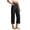 a-166Black25, variant on Womens High Waisted Cropped Wide Leg Pants Solid Color With Patch Pockets Casual Straight Fit For Summer Daily Wear Casual Office Outings Navy L