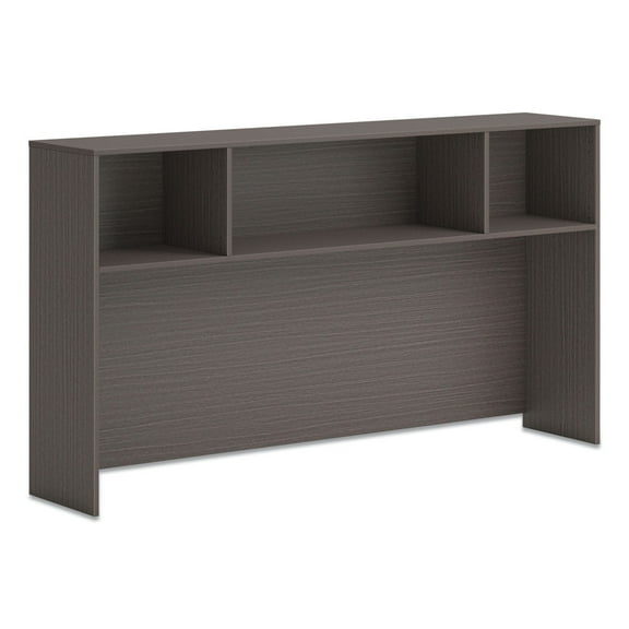HON HLPLDH72.LSL1 72 in. W x 14 in. D x 39.75 in. H 3 Compartments Mod Desk Hutch - Slate Teak