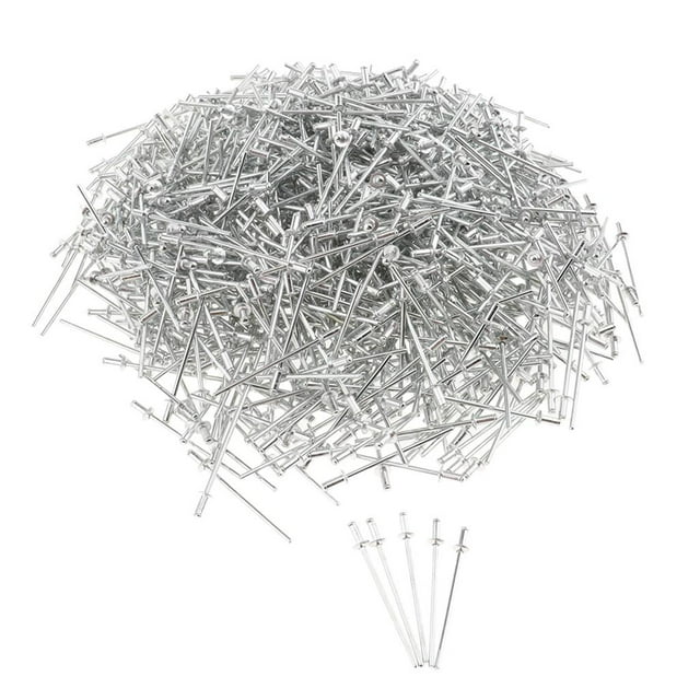Rivets Ronds en Acier Inoxydable pour Décoration de Tête de Dôme, 1000 Pcs, Diamètre 2.4mm 2.4x5mm