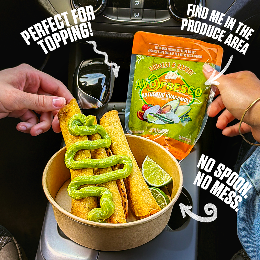 AVOFRESCO Authentic Guacamole 14 oz Squeeze - No Preservatives - Quick, Easy & No Mess!