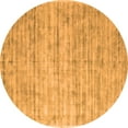 thumbnail image 1 of Ahgly Company Indoor Round Abstract Orange Contemporary Area Rugs, 5' Round, 1 of 1